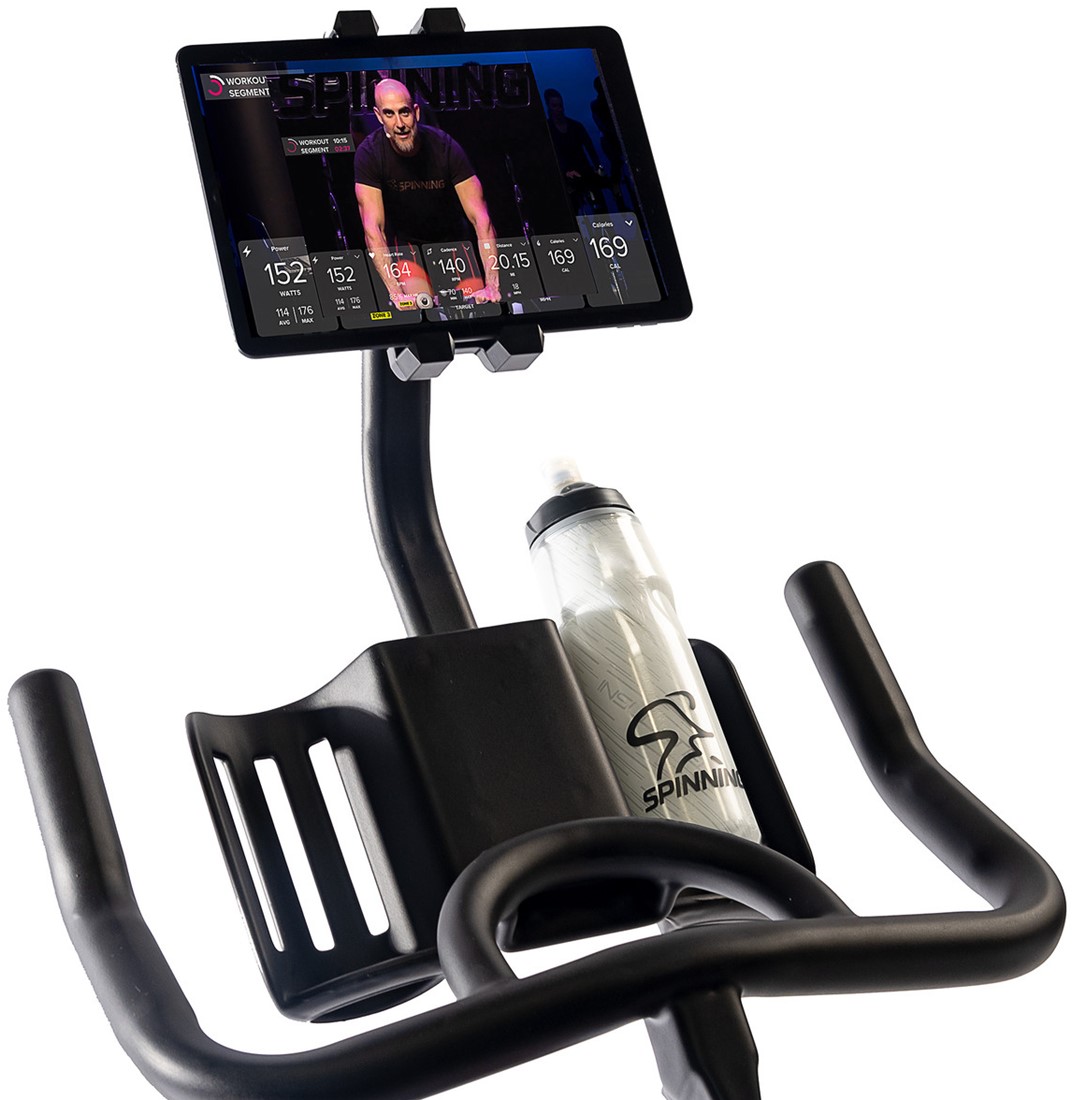 SPIN Pace Spinner Fahrrad mit Tablet Halterung und doppeltem Wasserflaschenhalter Mad Dogg Athletics